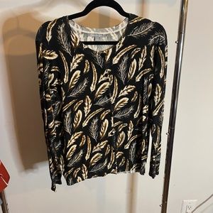 Daniel Rainn Print Cardigan - Size Medium